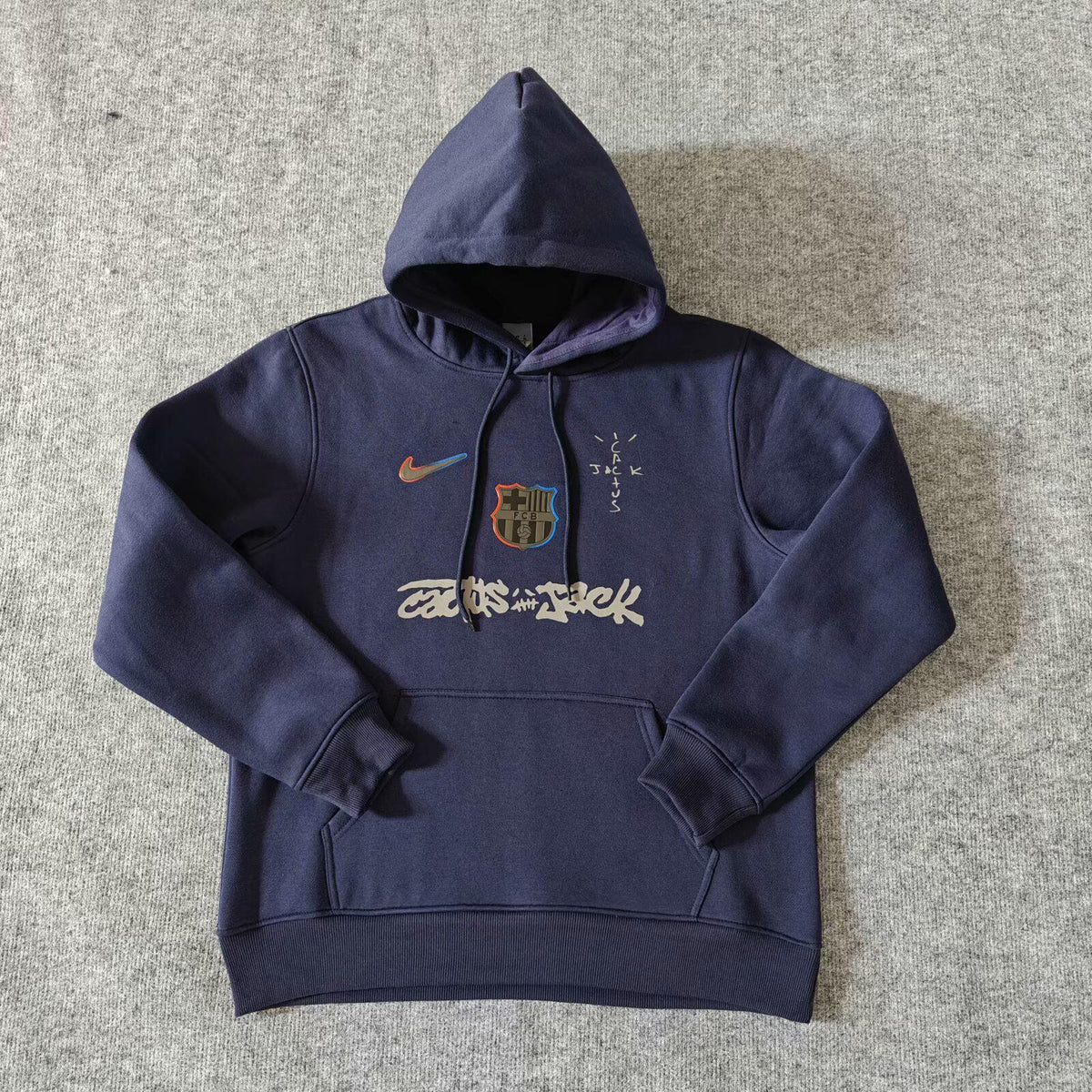 Barcelona Sweatshirt 2025 - Travis Scott Collab Spotify - Dark Blue