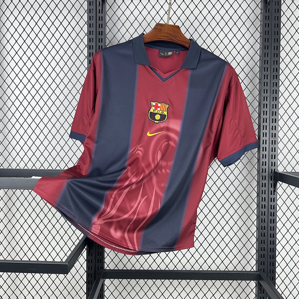 CJ x Nike x Barcelona Retro 2000/01 Home Skeleton jersey