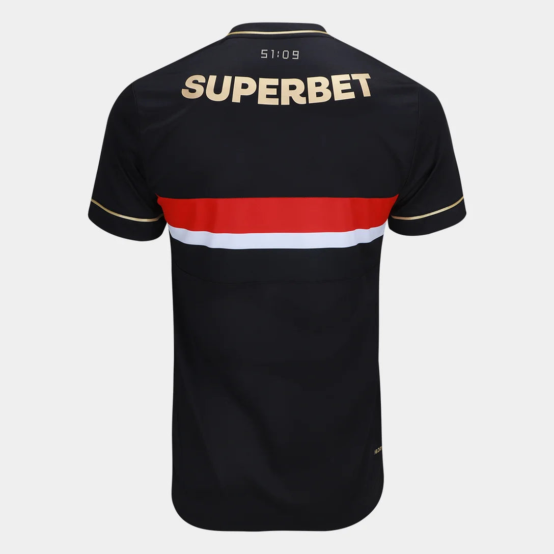 Camisa Sao Paulo Tricolor Third 25/26 - Preta | Fan Jersey