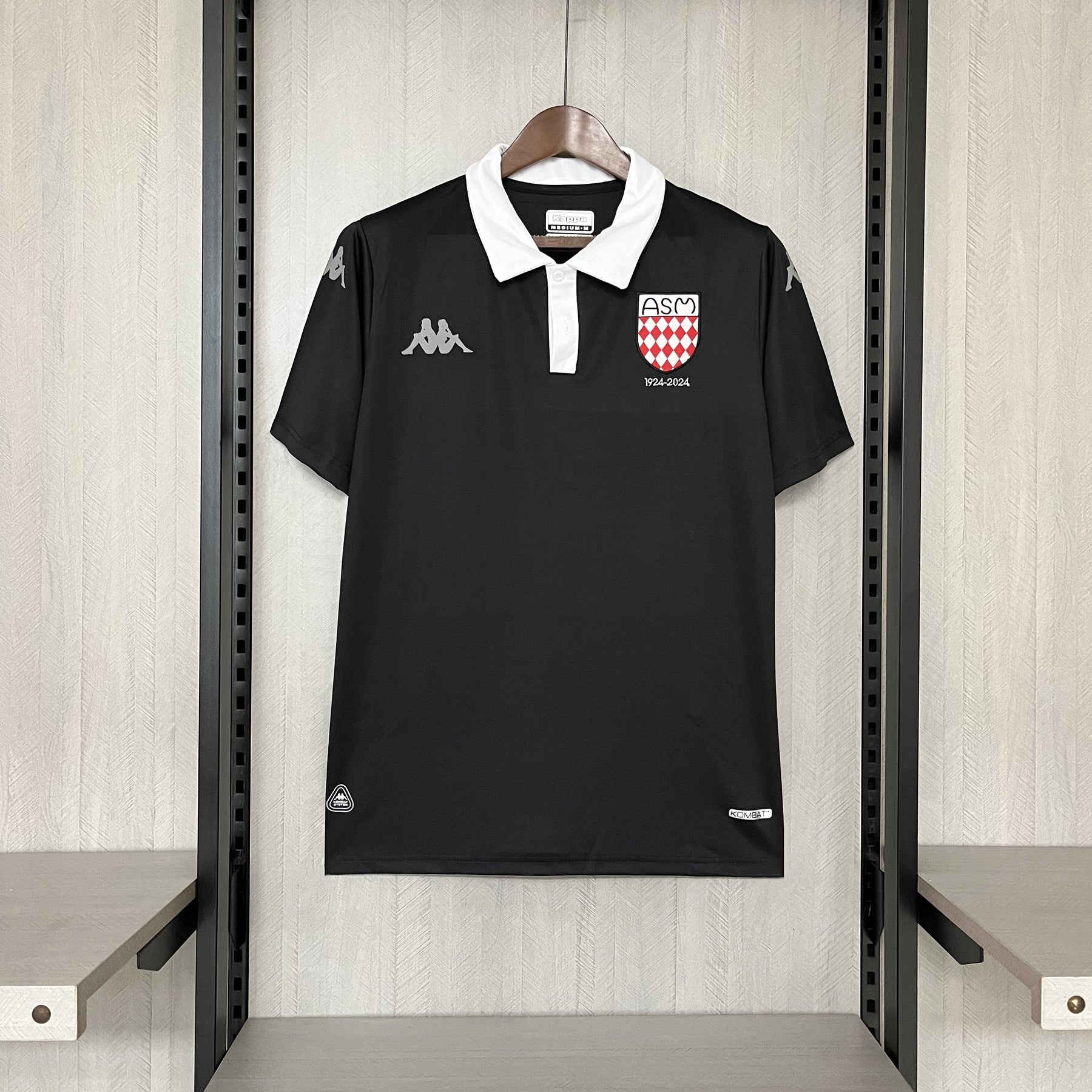 2025_26 AS Monaco 100th Anniversary Black Jersey