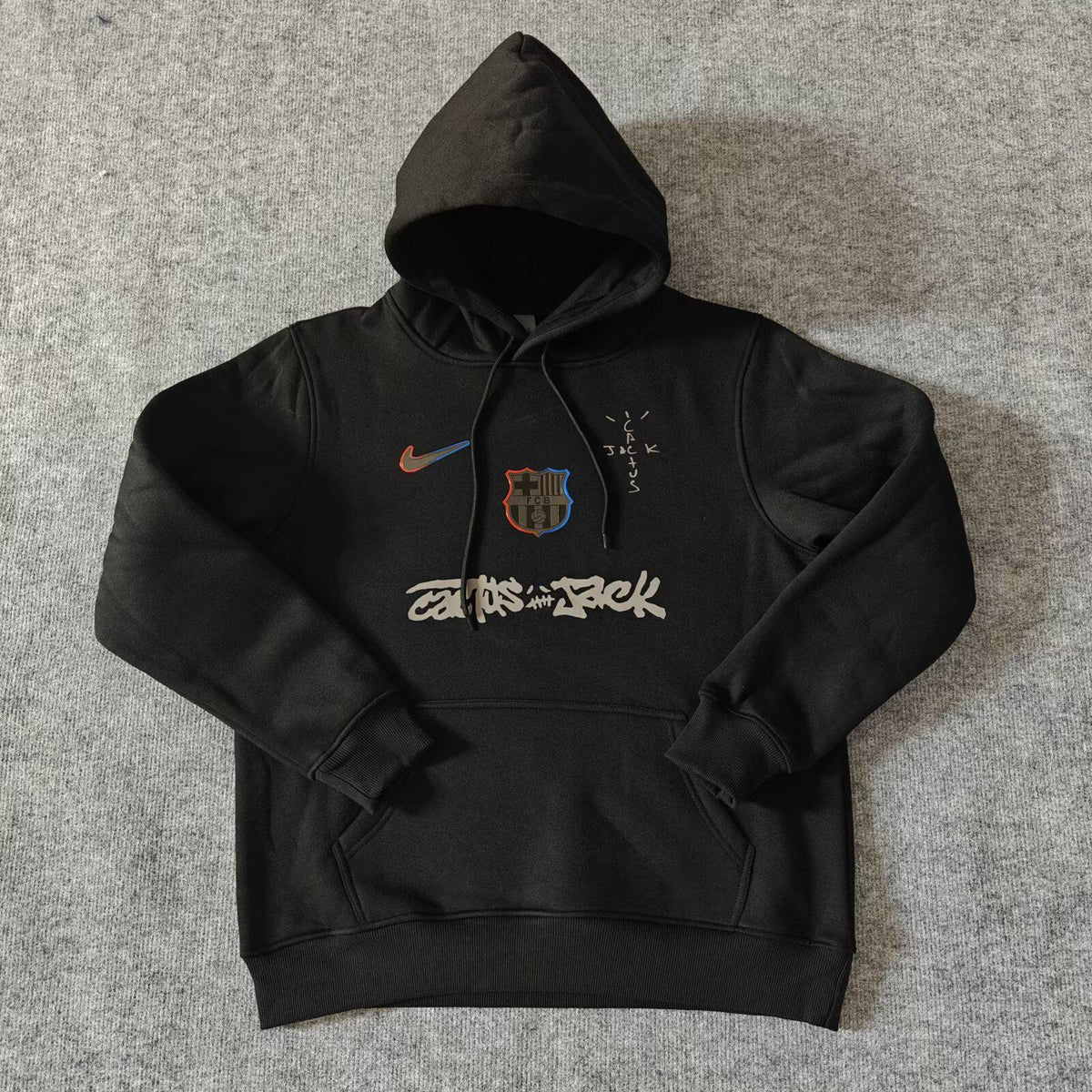 Barcelona Sweatshirt 2025 - Travis Scott Collab Spotify - Black