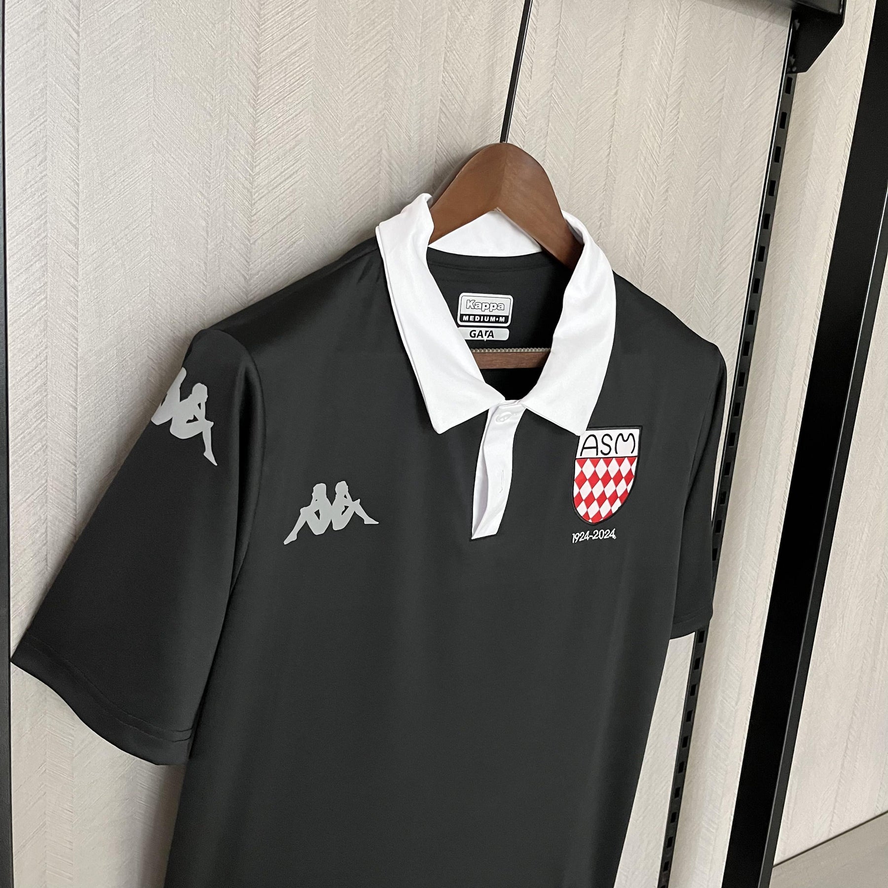 2025_26 AS Monaco 100th Anniversary Black Jersey