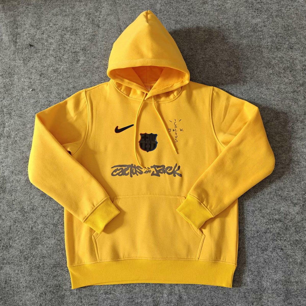 Barcelona Sweatshirt 2025 - Travis Scott Collab Spotify - Yellow
