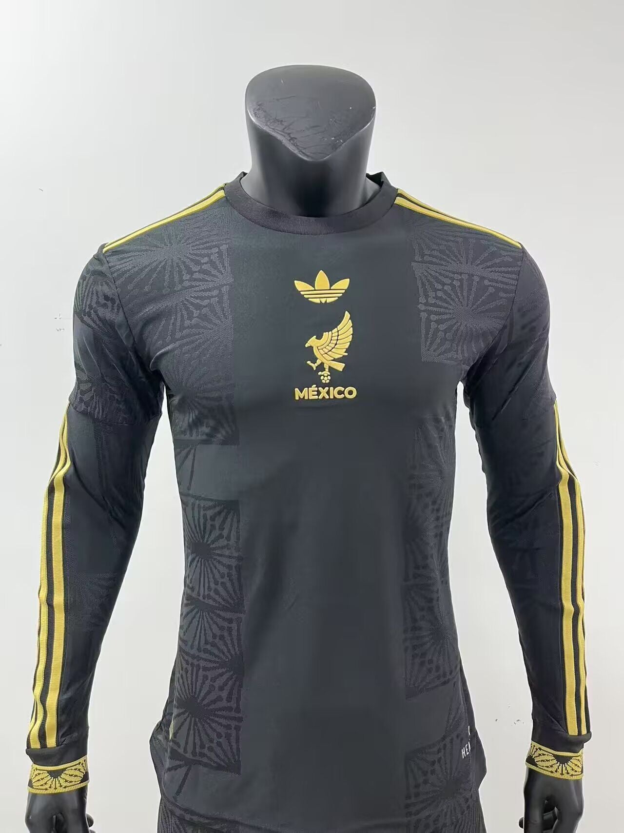 Mexico Authentic Player Edition Especial Gold Cup Shirt 2025 Long Sleeve - Slim Fit