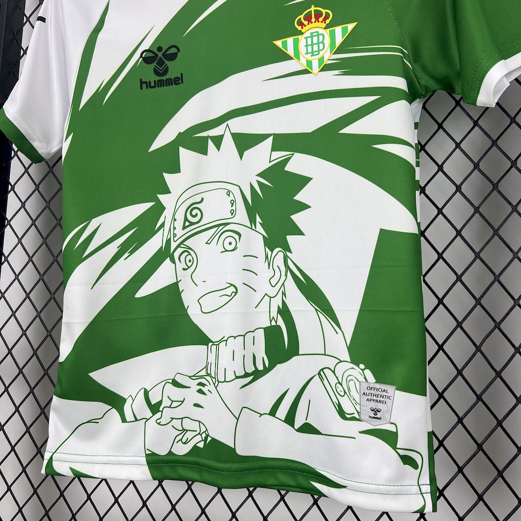 Real Betis 2025/26 Hummel x Limited-edition Naruto Kids Kit