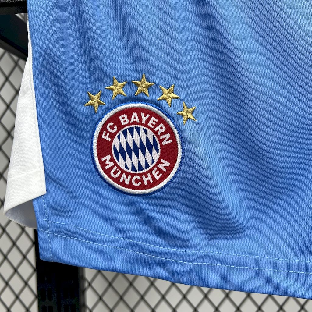 Bayern Munich 2025/26 Blue Goalkeeper Kids Kit