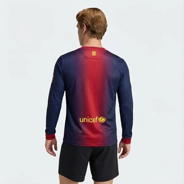 Barcelona 12/13 I Home Jersey - Long Sleeve Retro Version