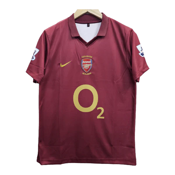 Arsenal Henry 2005-06 Embroidery Home Jersey Retro Collection