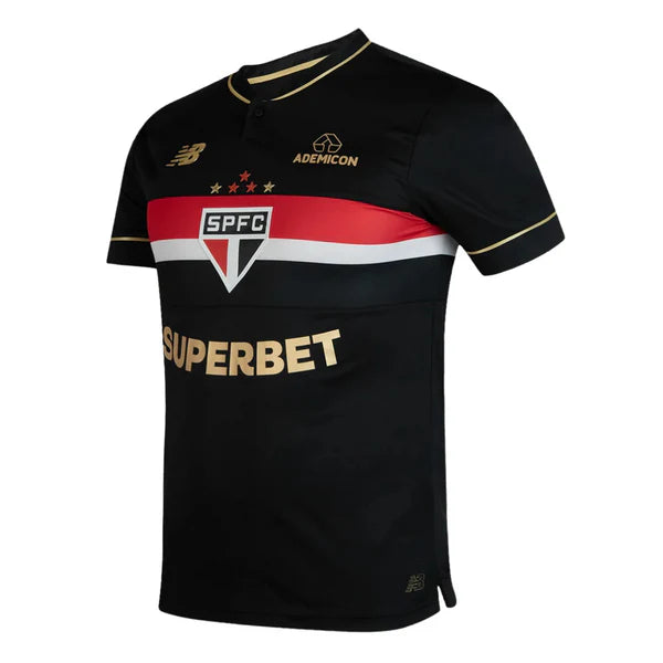 Camisa Sao Paulo Tricolor Third 25/26 - Preta | Fan Jersey