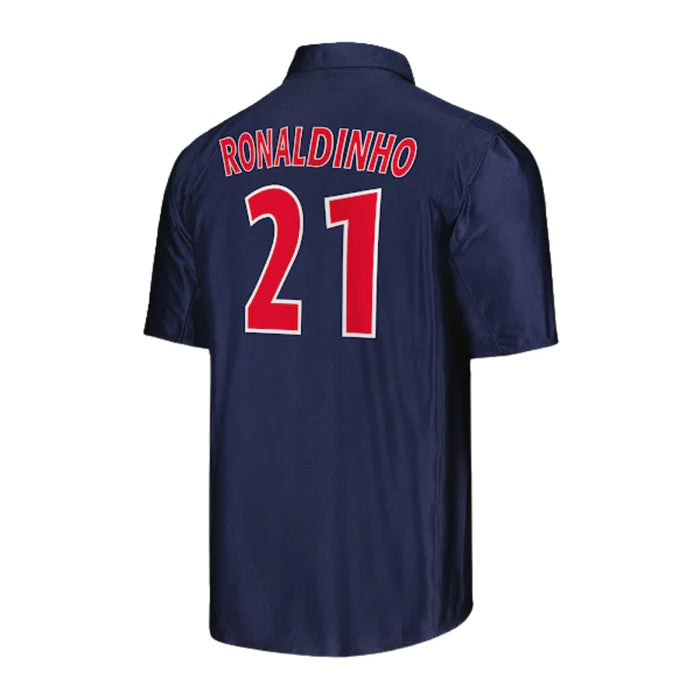 PSG Ronaldinho Retro 2001/02 Home Fan Jersey Paris Saint-Germain