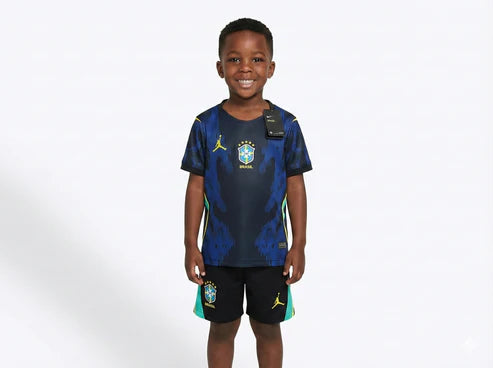 Brazil Infantil Jordan Away 2026 World Cup - Kit Kids Brasil
