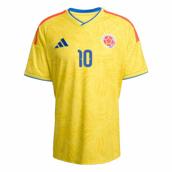 James Rodriguez 2026 Colombia Home Jersey - Fan Version World Cup 2026