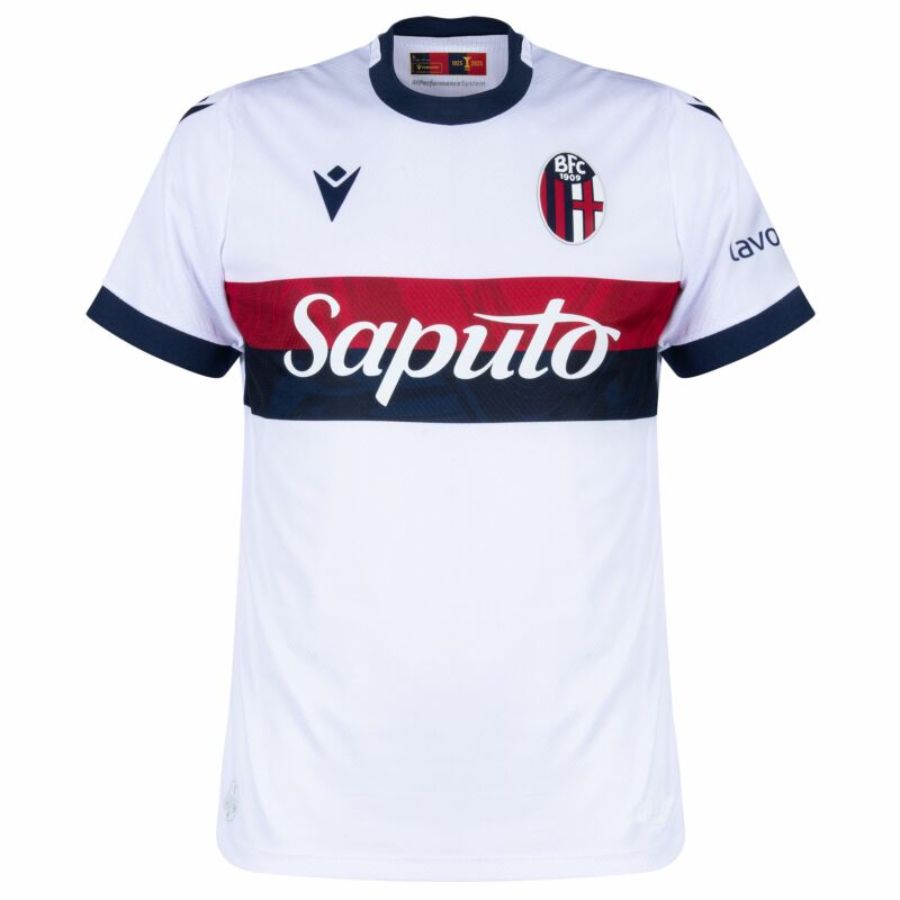 Bologna Away Fan Jersey 2024/25 Patches UCL UEFA Foundation (Official Printing)