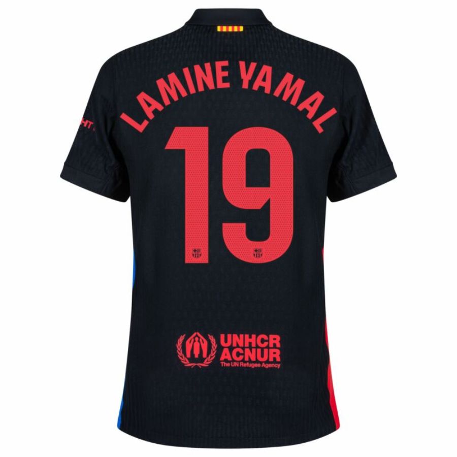 Barcelona Lamine Yamal 19 Away 2024/25 Patches UCL UEFA Foundation (Official Printing)