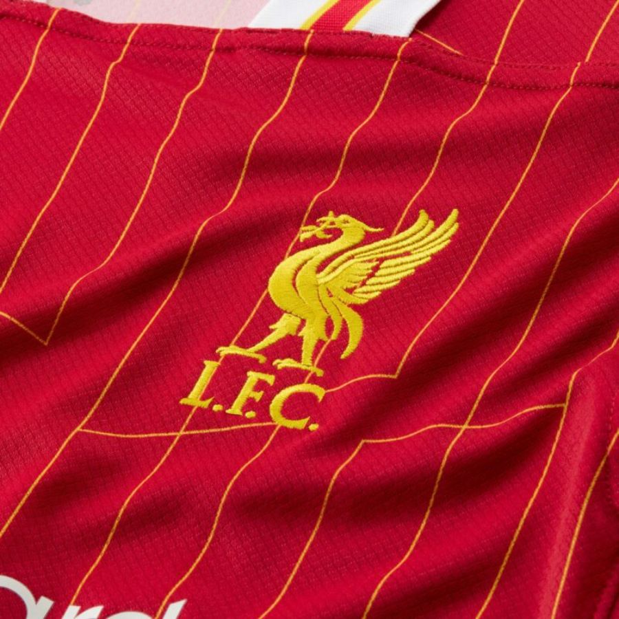 Liverpool Darwin 9 Home 2024/25 Patches UCL UEFA Foundation (Official Printing)