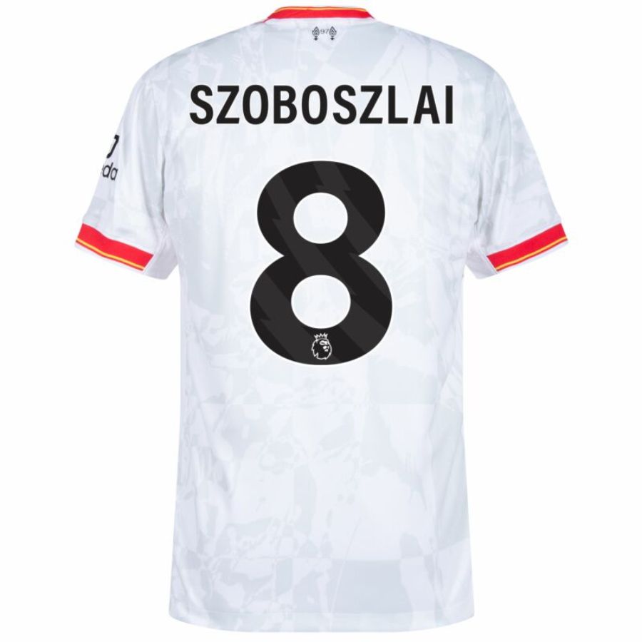 Liverpool Szoboszlai 8 Away 2024/25 Patches UCL UEFA Foundation (Official Printing)