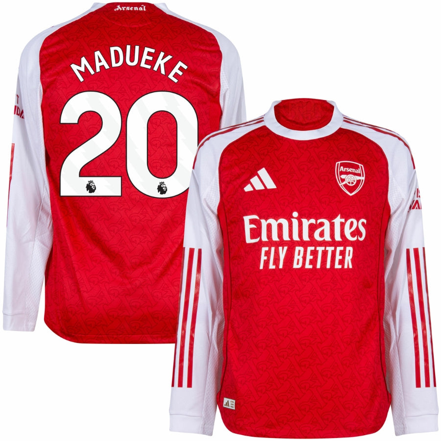 Arsenal Madueke 20 Home Long Sleeve Fan Jersey 2025/26