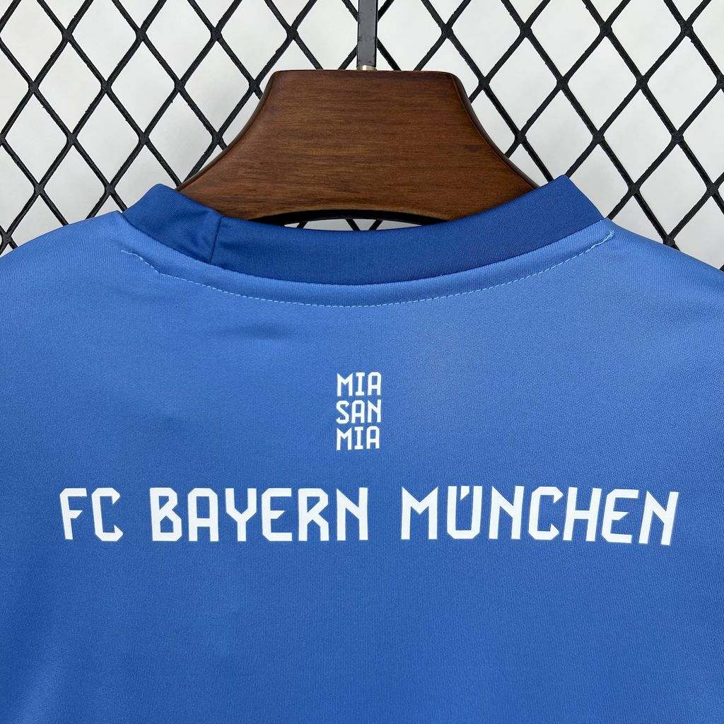 Bayern Munich 2025/26 Blue Goalkeeper Kids Kit