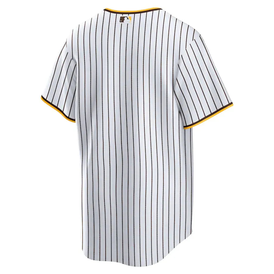 Jersey MLB San Diego Padres Nike Home Torcedor Masculina Listrada Branca