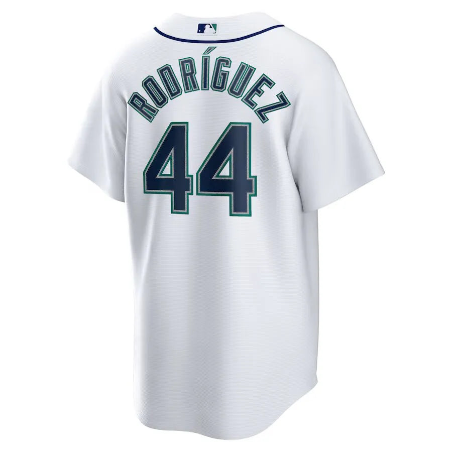 Jersey MLB Seattle Mariners Nike Home Torcedor Masculina Branca Julio Rodriguez 44