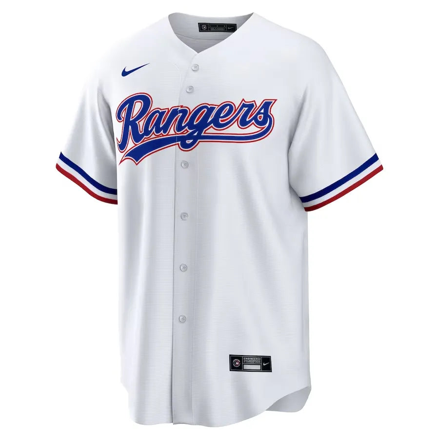 Jersey MLB Texas Rangers I Nike Torcedor Masculina Branca Adolis Garcia 53