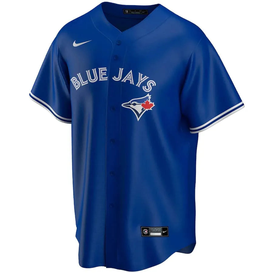Jersey MLB Toronto Blue Jays Nike II Torcedor Masculina Azul Vladimir Guerrero Jr. 27