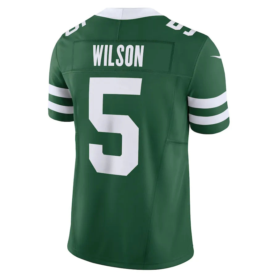 NFL New York Jets Green Garrett Wilson 5 Legacy Jersey Verde