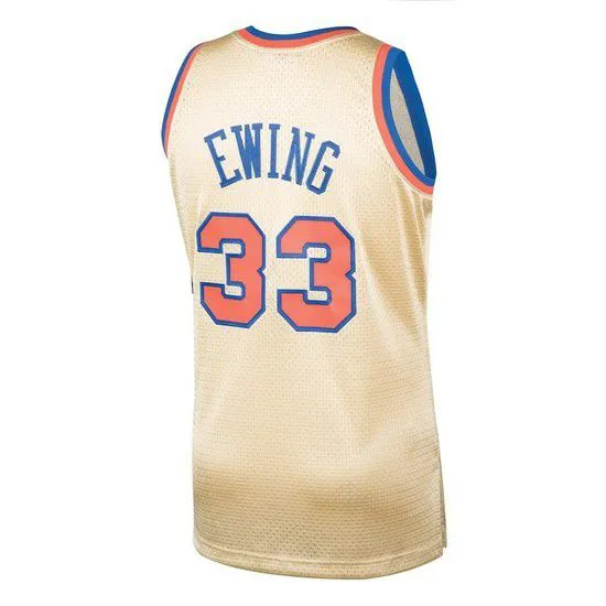 mitchell E Ness New York knicks Swingman-Dourado