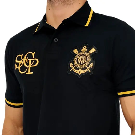 Camisa Corinthians Polo Retro Gold - SPR
