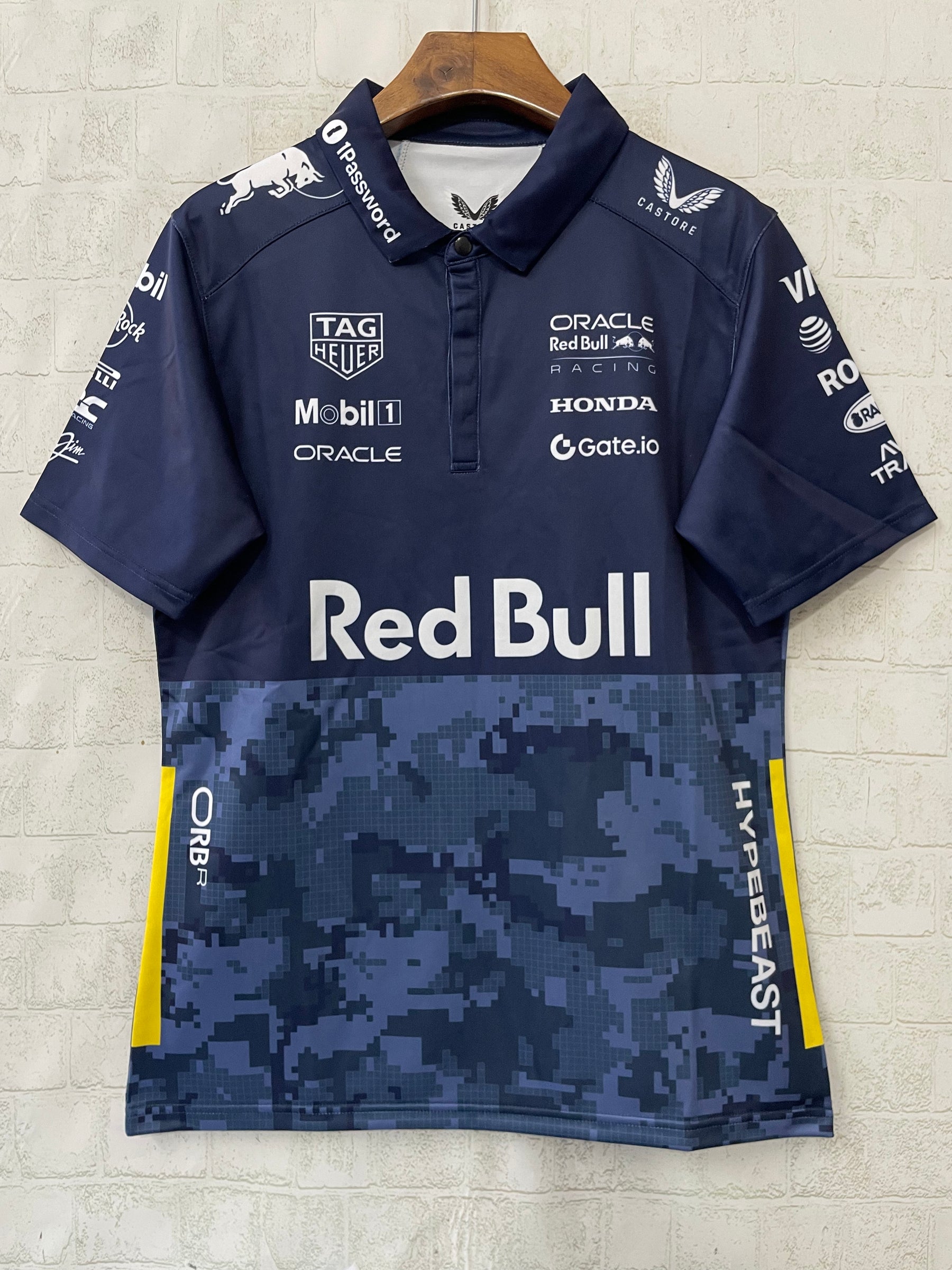 Red Bull Racing F1 x HypeBeast 2025 Special Edition Track Polo Shirt - Navy