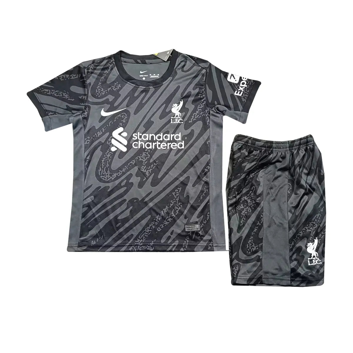 Kids Liverpool Goalkeeper Black Jersey 2024/25