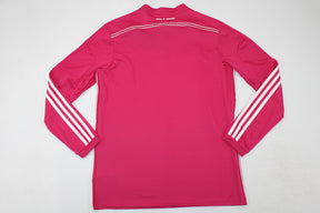 Real Madrid 2014/15 Pink Jersey Long Sleeve Retro - Patch Champions