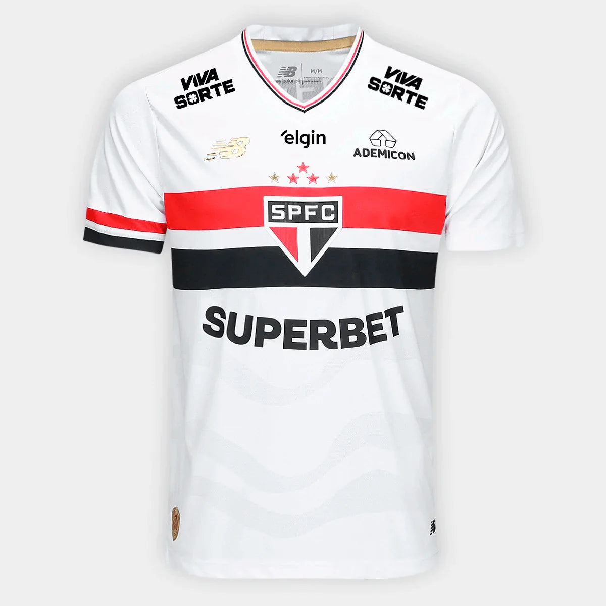Camisa New Balance São Paulo 2025/26 I Com Patrocínios