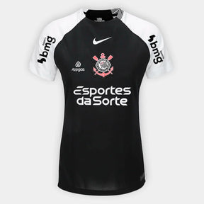 Camisa Feminina Nike Corinthians 2025/26 II Torcedor Com Patrocínios