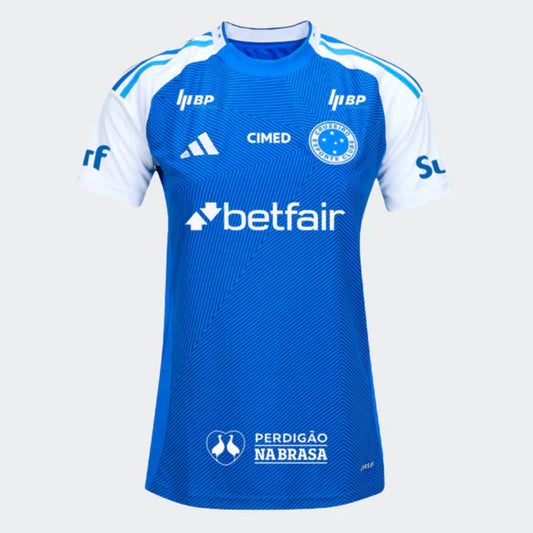 Camisa Feminina adidas Cruzeiro 2025/26 I Com Patrocínios
