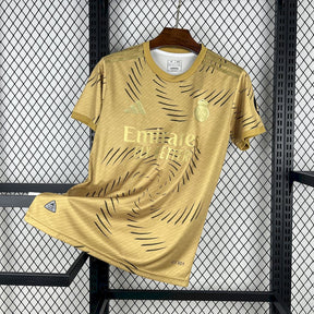 Real Madrid 2025/26 Training Gold Jersey (Slim Fit)