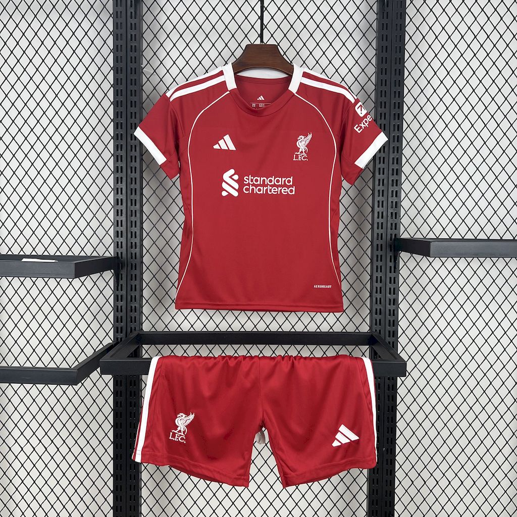 Liverpool  2025/26 Home Kids Kit