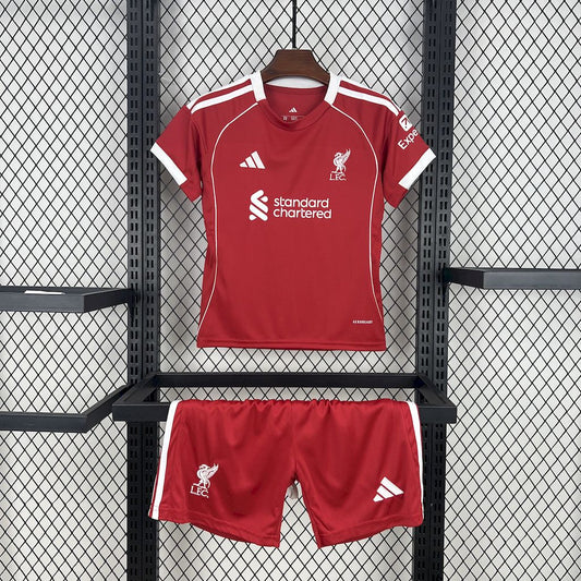 Liverpool  2025/26 Home Kids Kit