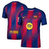 Barcelona 2025/26 Home Authentic Jersey with Patch - Slim Fit
