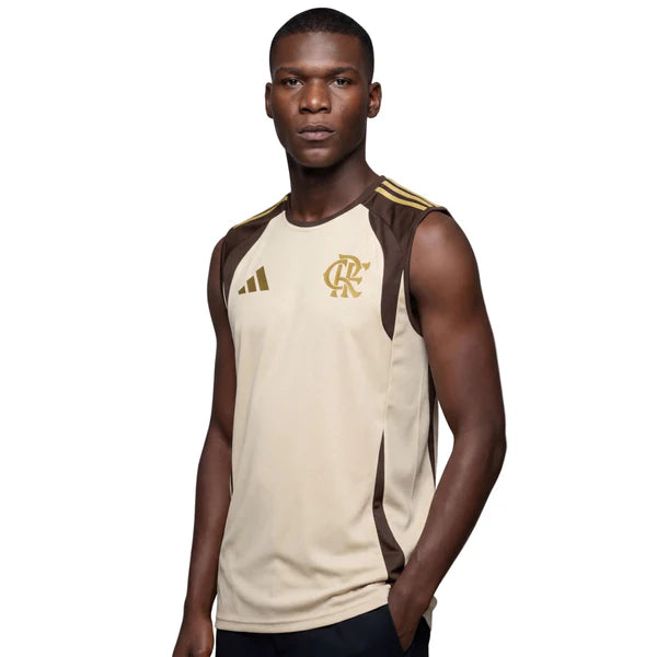 Regata Flamengo Treino Adidas 2026 - Bege
