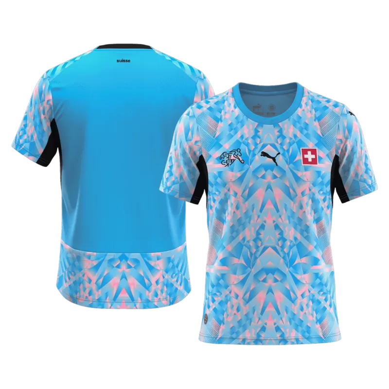 Switzerland Goalkeeper Soccer Jersey World Cup 2026 Blue - Fan Version