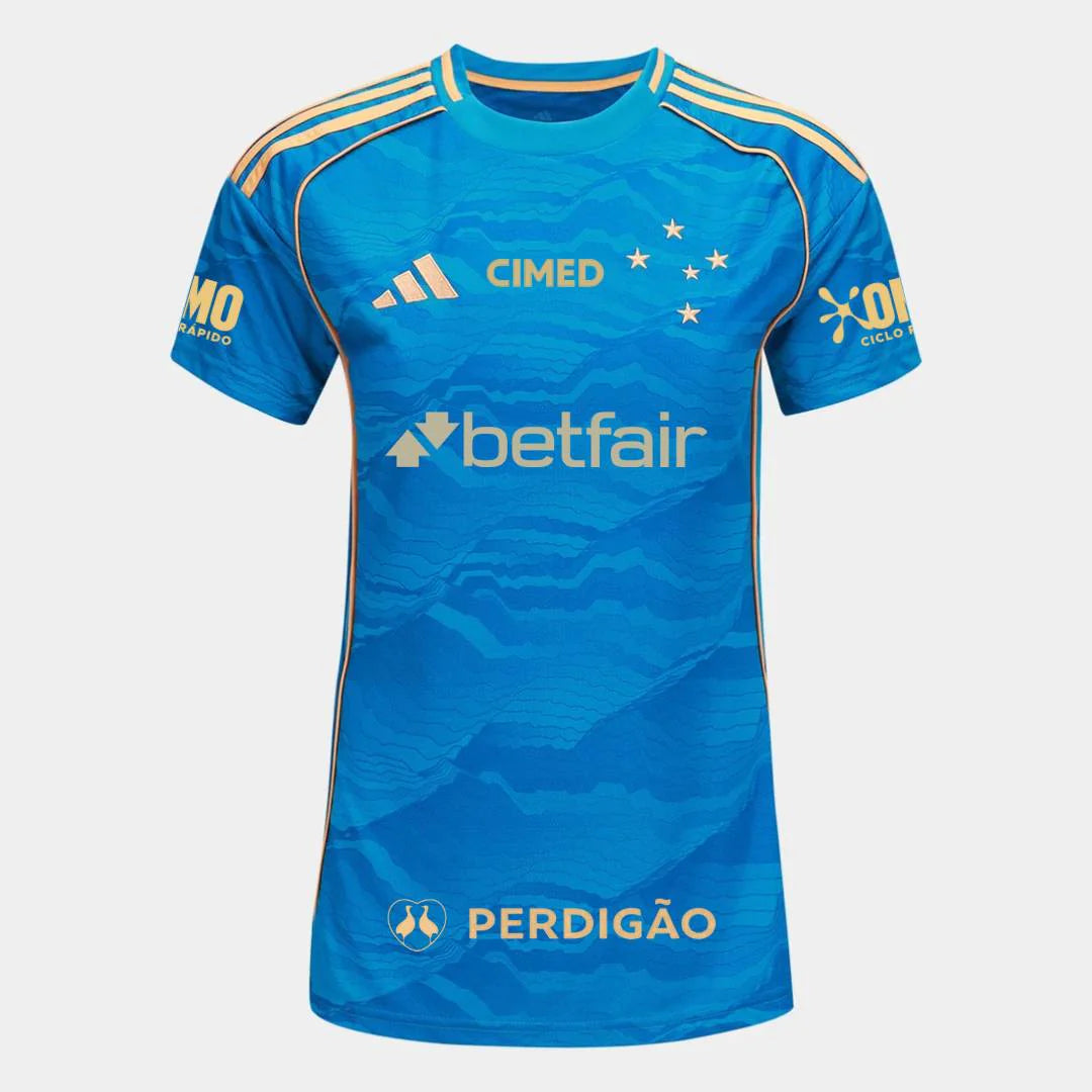 Camisa Cruzeiro 2025/26 Feminina/Women Third - Fan Version All Sponsor