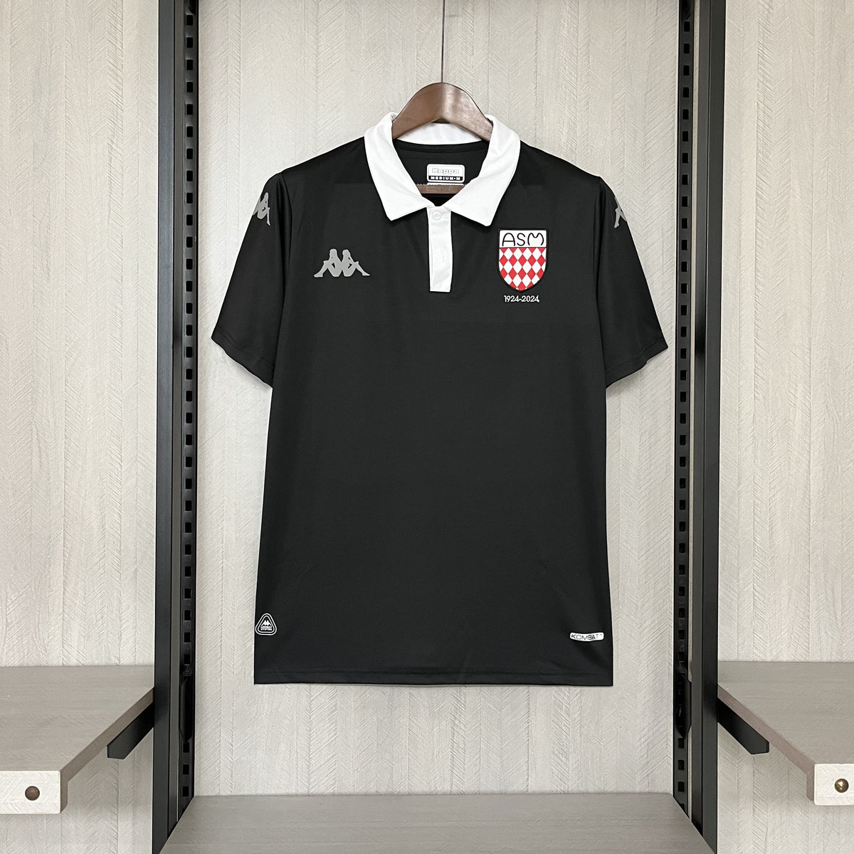 2025_26 AS Monaco 100th Anniversary Black Jersey