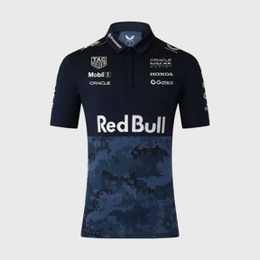 Red Bull Racing F1 x HypeBeast 2025 Special Edition Track Polo Shirt - Navy
