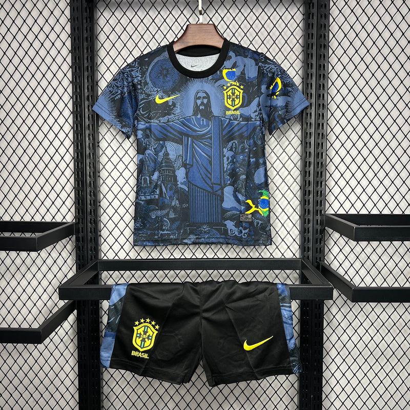 Brasil Special Edition Kit Kids - Cristo Redentor - Nike