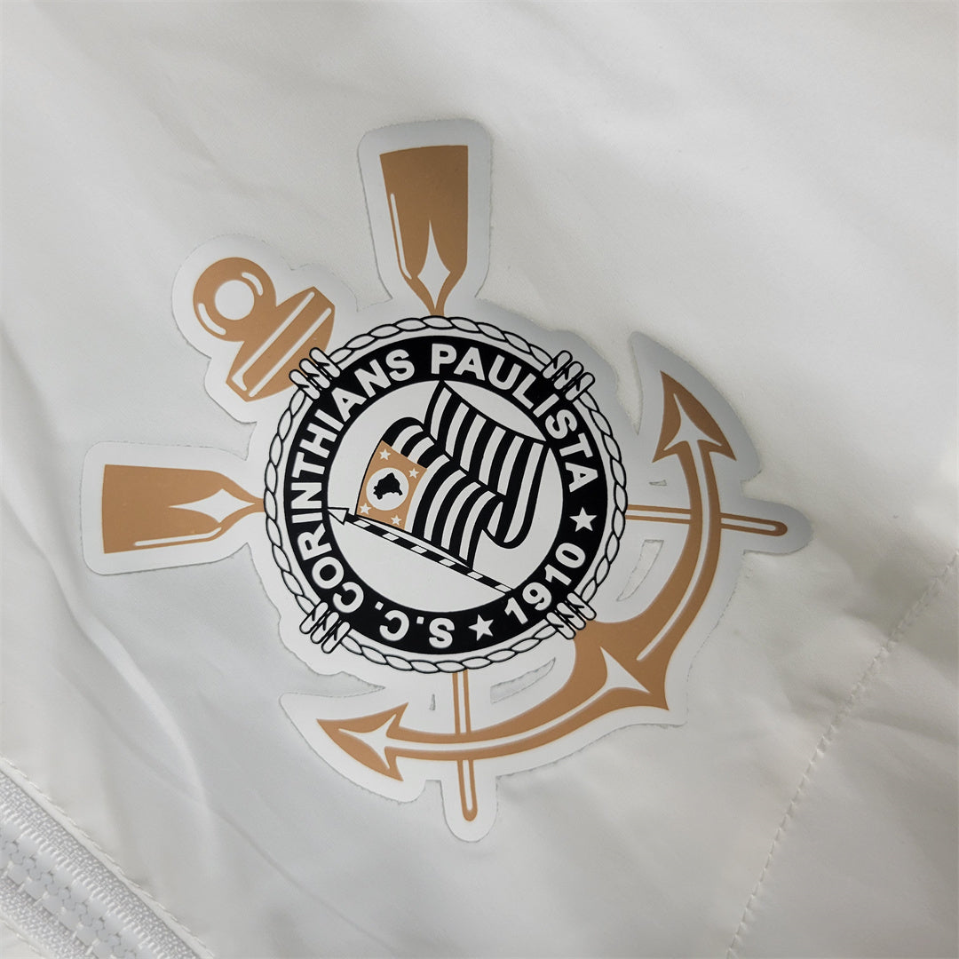 Corinthians All Weather Windrunner Jacket White - 2023/24