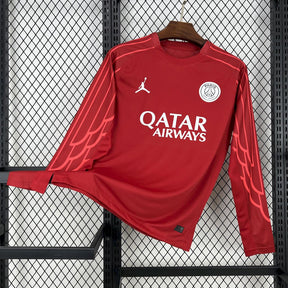 Paris Saint-Germain 2025/26 Red goalkeeper Long Sleeves Jersey