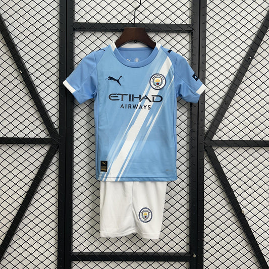Manchester City 2025/26 home Kit Kids