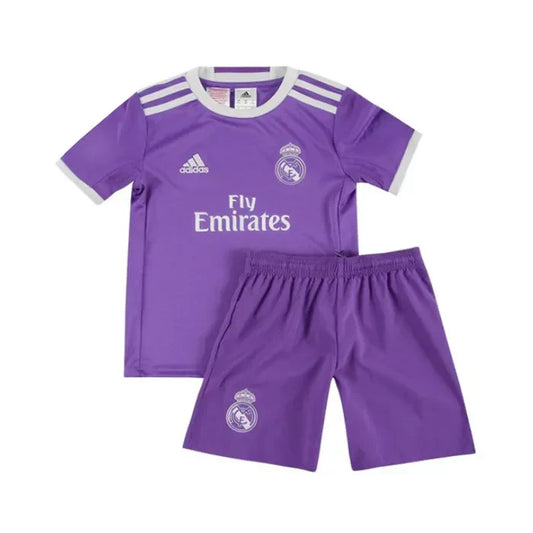 Kit Kids Retro Real Madrid Away Jersey 2016/17