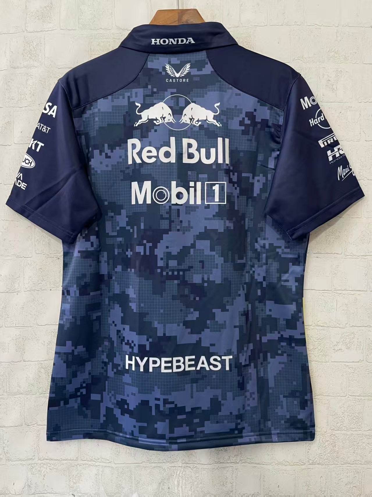 Red Bull Racing F1 x HypeBeast 2025 Special Edition Track Polo Shirt - Navy